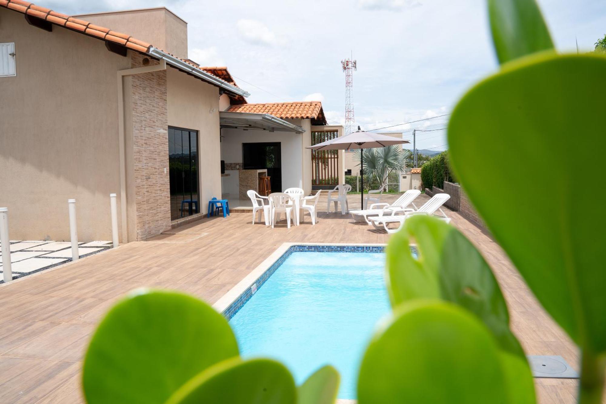 Casa Com Piscina Vista Para Lago, 03 Quartos Confortaveis Capitolio Bagian luar foto
